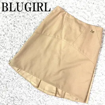 BLUGIRL 블루 걸 슬릿 스커트 베이지 I38 B4601