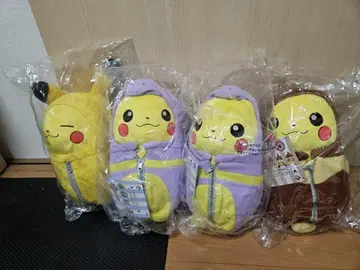 제일복권 피카츄 네부쿠로 컬렉션 봉제 인형 세트