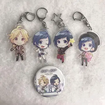 HoneyWorks LIP x LIP 아크릴 키홀더 캔뱃지 세트