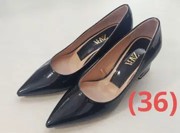 ZARA 자라 블랙 스틸레토 펌프스 36