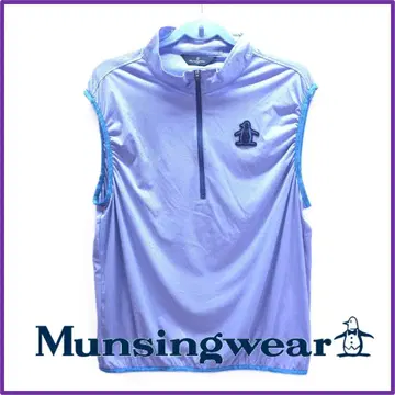 먼싱웨어 [Munsingwear] 여성용 하프 지퍼 베스트 연보라색