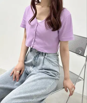 Heather 컴팩트 리브 가디건