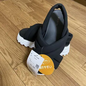 GLACIER 블랙 스포츠 샌들 S/M/L