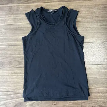 Y-3 와이 쓰리 레이어드 탱크탑 S 블랙