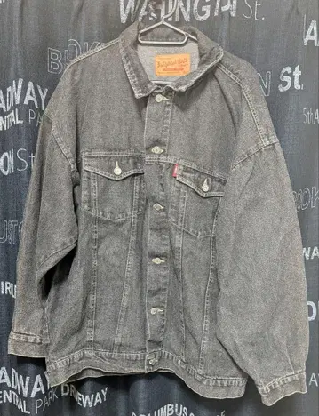 SUREVE 블랙 데님 자켓