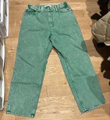 RAGEBLUE DENIM & MILITARY 그린 데님 팬츠