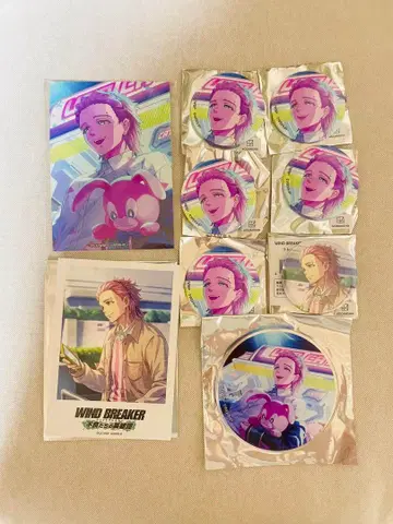 윈브레 윈히로 캔뱃지 브로마이드 폴라로이드 코스터 오기 미키