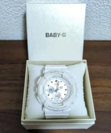 CASIO BABY-G 5457 아날로그 화이트 손목시계