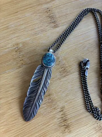 lynch silversmith 터콰이즈 페더 M 체인 세트