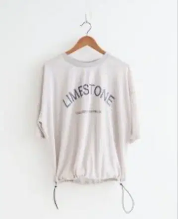 LIMESTONE 로고 시어 드로스트 풀오버