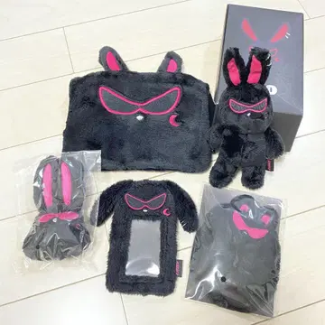 ATEEZ MITO 봉제 인형 키링 트레이딩 카드 홀더 파우치 스크런치