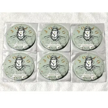 죠나단 죠스타 75mm 홀로그램 캔뱃지 6점 죠죠월드