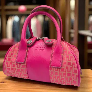 TOMMY HILFIGER 타미힐피거 미니 보스턴 백 핑크