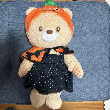 마더 가든 우사모모 M 사이즈 커스터드 곰 봉제 인형