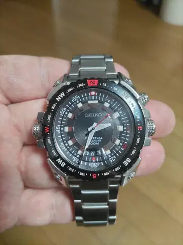 해외 모델 SEIKO 쿼츠 퍼페추얼 달력 6A32-00E0