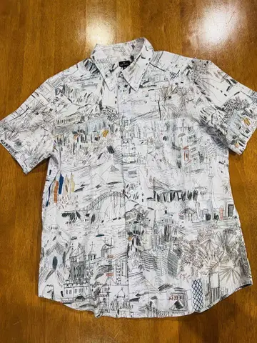 Paul Smith 반팔 셔츠 M 그래피티 아트 티셔츠