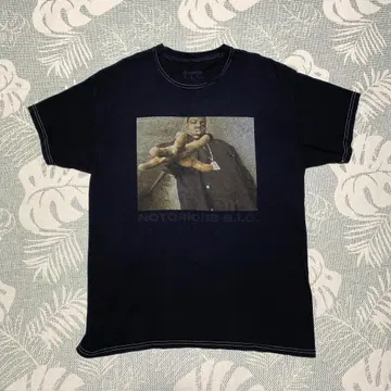 NOTORIOUS B.I.G. 랩 티셔츠 블랙