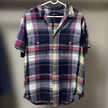 Ralph Lauren 랄프 로렌 90s 체크 셔츠 9 오픈 카라