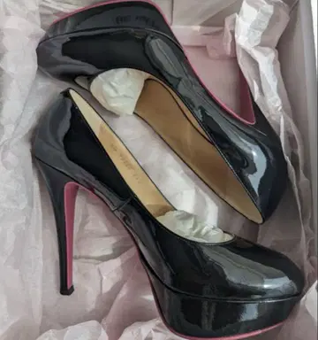 DIANA 하이힐 통굽 23.5cm 밑창 블랙 핑크 상자 없음