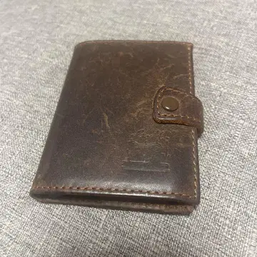 천연 가죽 다크 브라운 카드 케이스