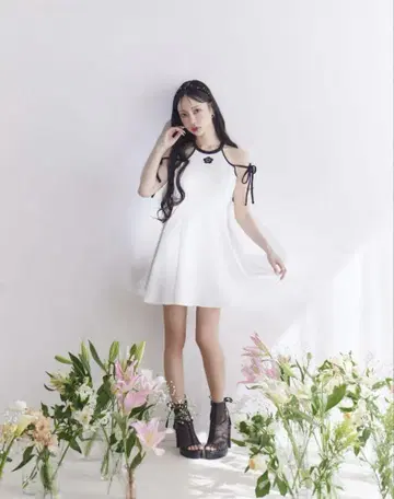 EATME maryquant 콜라보 원피스 화이트