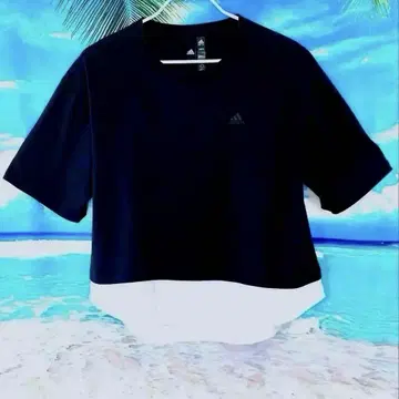 [미사용] adidas 반팔 티셔츠 블랙 J 사이즈