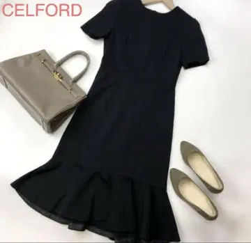CELFORD 셀포드 분또 플레어 원피스 블랙 CWCO181076