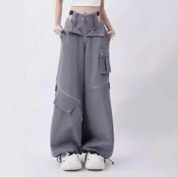 프론트 버튼 지퍼 카고 팬츠 SIZE:M