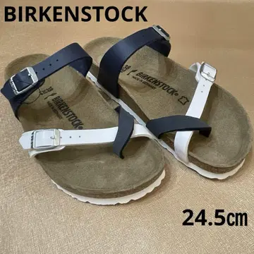 버켄스탁 샌들 24.5cm 네이비 x 화이트 38