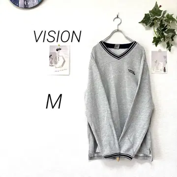 9671 VISION 스트릿웨어 V넥 티셔츠 M 캐주얼