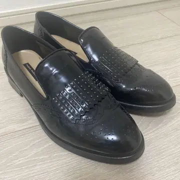 FABIO RUSCONI 블랙 로퍼