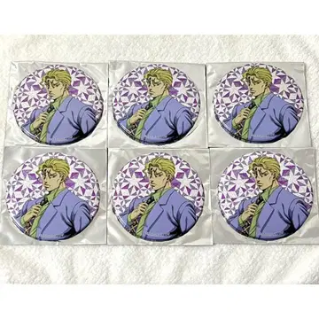 요시카게 키라 글리터 캔뱃지 6점 죠죠월드 THE JOJO WORLD