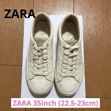 자라 스니커즈 화이트 핑크 23cm