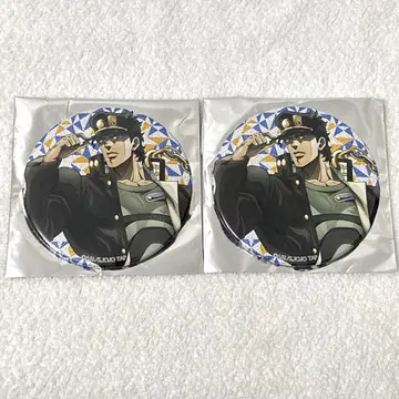 쿠죠 죠타로 글리터 캔뱃지 2개 죠죠 월드 JOJO WORLD