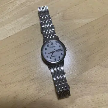 CITIZEN 아날로그 시계 실버