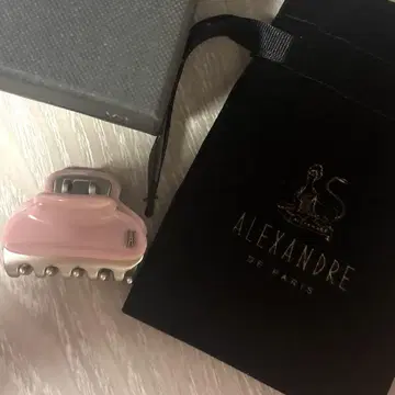 ALEXANDRE DE PARIS 헤어 클립 핑크