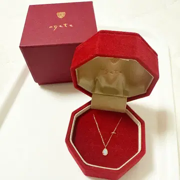 agete K10 오팔 펜던트 목걸이