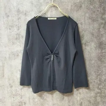 [ 새상품급 ] FARE LA CORTE 긴팔 티셔츠 풀 집업 V넥 F