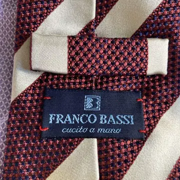 프랑코 바시 FRANCO BASSI 실크 넥타이 스트라이프