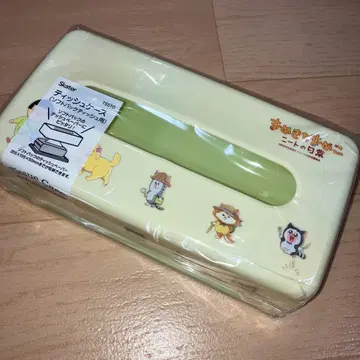 스케이터. 마메키치 마메코. 귀여운 티슈 케이스. 소프트팩 용.