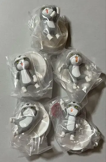 일하는 고양이 2 미니 피규어 컬렉션 전5종 컴프 시크릿 포함 가챠