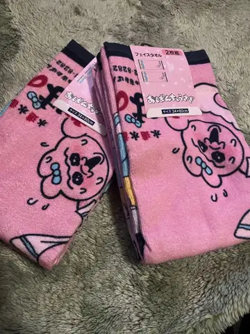 빤쮸토끼 오파노유 페이스 타월 4매