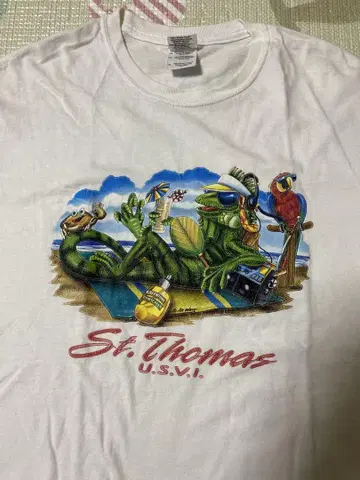 St. Thomas U.S.V.I. 이구아나 티셔츠