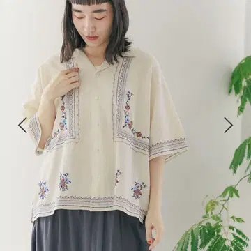 니코앤드 플라워 자수 셔츠 Niko and -
