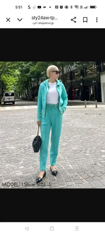 JENNE 아쿠아블루 후드 부착 후드티 XL 사이즈