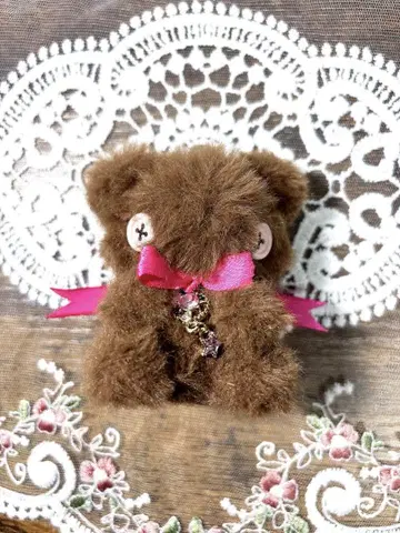 곰 곰 아미구루미 뜨개질 인형 버튼 눈