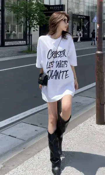 [즉시 완판 아이템] DIANTE ROUGH MESSAGE TEE