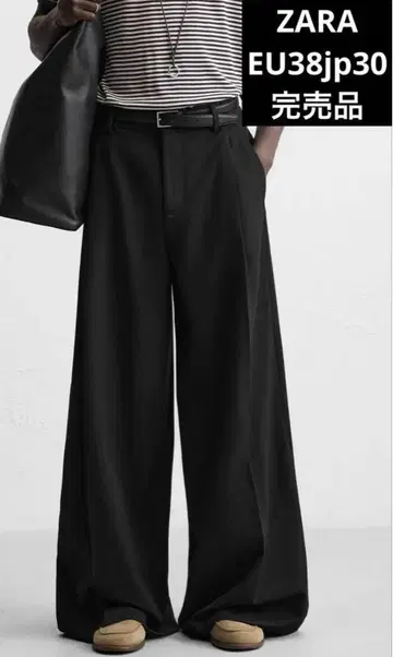 zara 자라 와이드 레그 플레어 팬츠 EU38 jp30 완판템
