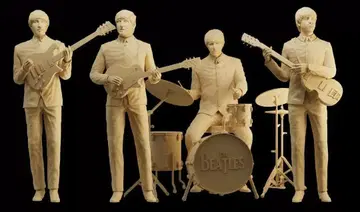 더 비틀즈 64분의 1 스케일 초소형 피규어