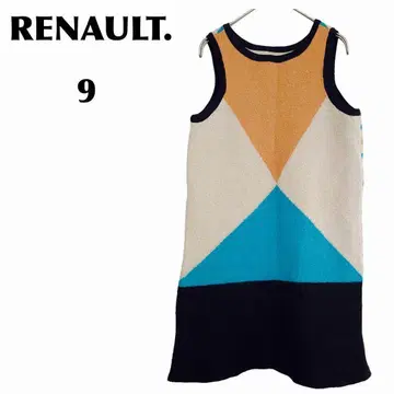 르노/RENAULT. [ 9 ] 무릎 기장 원피스/니트 뒷면 보더 4바이
